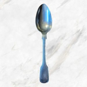 Vtg Antique Yates Small Silver Spoon Fiddle Style Stamped